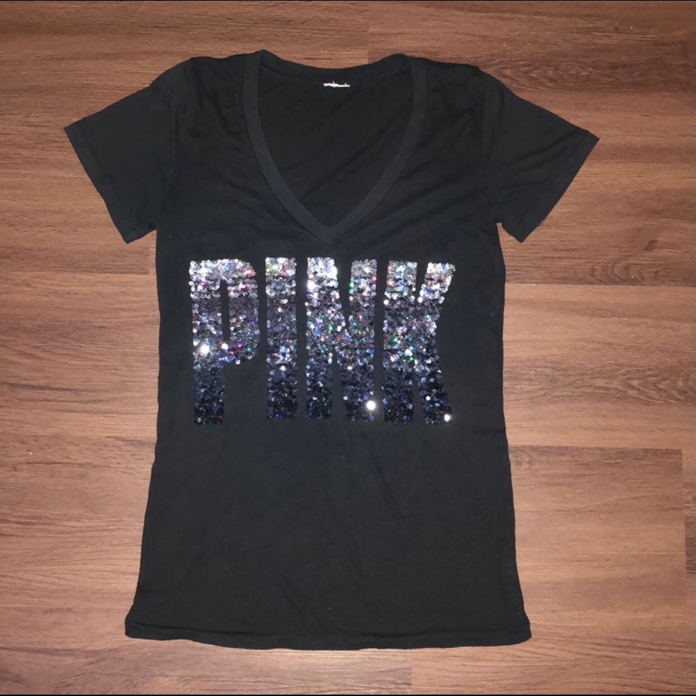 PINK Victoria’s Secret Sequin T-Shirt